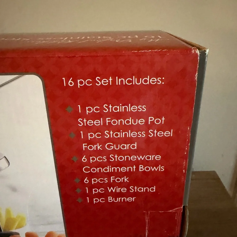 Stainless‎ Steel Fondue Set - Silver